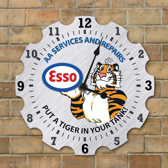 Picture of Personalised Garage Clock Esso