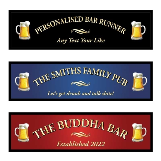 Picture of Personalised Bar Runner with pint logo