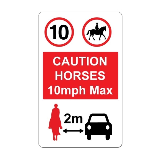 Picture of Horse Safety Passing Sign