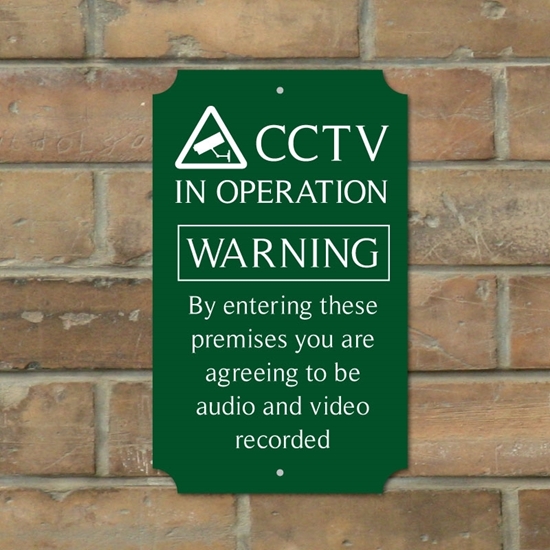 Picture of Robust Private Property CCTV In Operation Entrance Sign