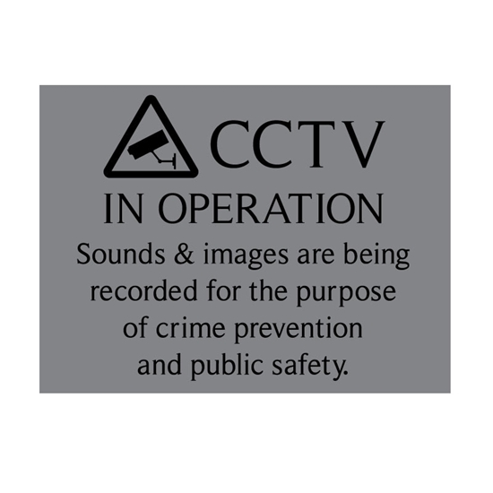 Picture of Crime Prevention CCTV Recording Stickers -  5 pack