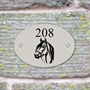 Picture of Personalised Horse Oval House Sign