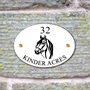 Picture of Personalised Horse Oval House Sign