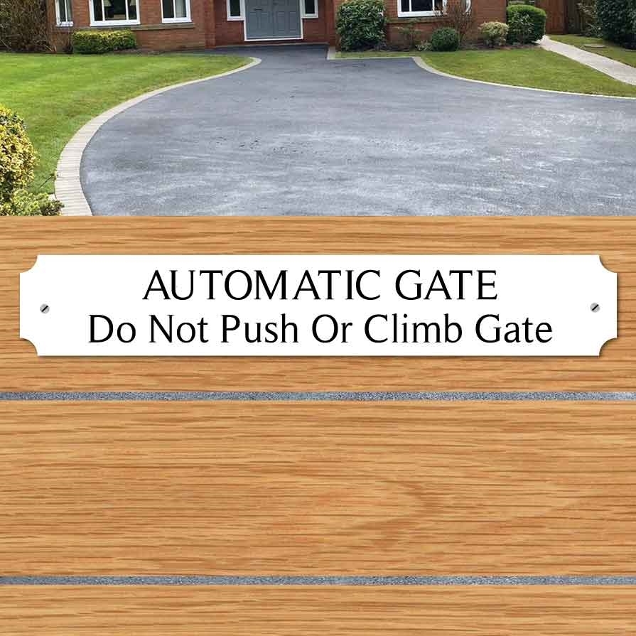 Jaf Graphics Automatic Gate Sign