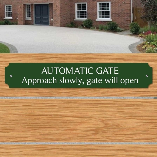 Picture of Automatic Gate Approach Slowly Sign