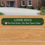 Picture of Loose Dogs No Entry Gate Sign
