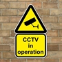 Picture of CCTV in operation robust premises sign