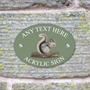 Picture of Personalised Grey Squirrel House Sign