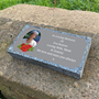 Picture of Outdoor Cremation Rose Memorial Grave Stone and Plaque