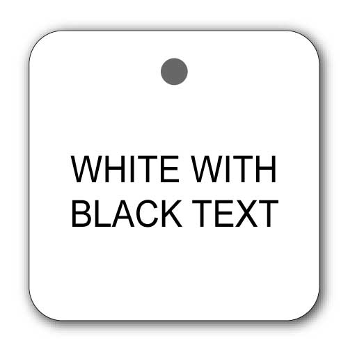JAF Graphics. Square Engraved Label Tags