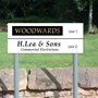Picture of Business Company Entrance Sign on Posts