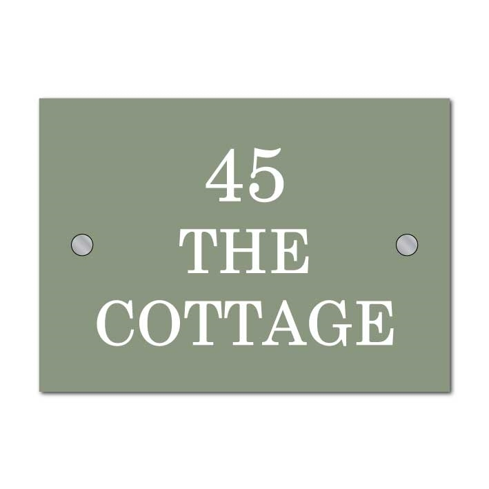 JAF Graphics. Simple Modern House Sign