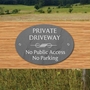 Picture of Private Driveway Oval sign
