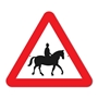 Picture of Horse Triangle Warning Sign