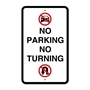 Picture of No Parking No Turning Private Entrance Sign