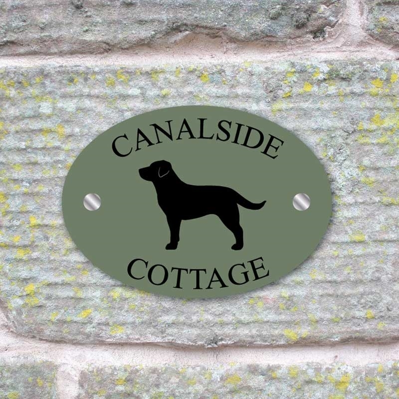 JAF Graphics. Labrador Dog House Sign Plaque