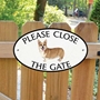 Picture of Please Close The Gate Corgi Sign