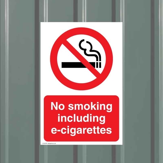 Picture of No smoking e-cigarettes sign