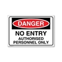 Picture of Danger No Entry Sign