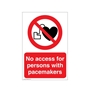 Picture of No Access Pacemaker safety sign