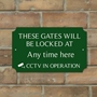 Picture of Robust Locked Gates Sign