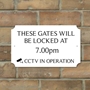 Picture of Robust Locked Gates Sign