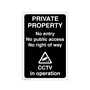 Picture of Private Land Keep Out CCTV Sign