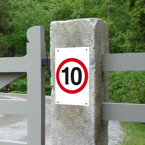 Picture of Private Drive 10 mph Road Speed Sign