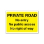 Picture of Private Road No Access Sign
