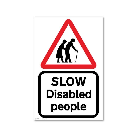 Picture of DISABLED PEOPLE SIGN