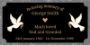 Picture of Dove Design Outdoor Cremation Memorial Grave Stone and Plaque