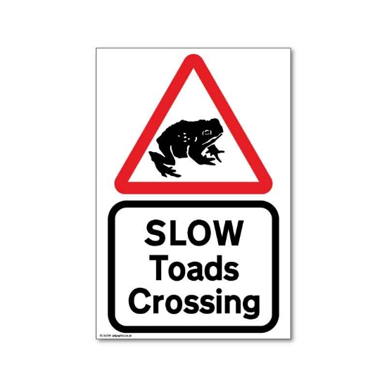 Picture of Eco Toad Road Safety Sign