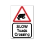 Picture of Toad Road Safety Sign