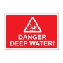 Picture of Danger Deep Water Sign