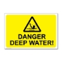 Picture of Danger Deep Water Sign