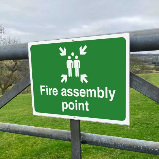 Picture of Fire Assembly Point Sign - Landscape