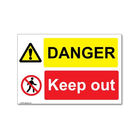 Picture of Site Safety Sign - DANGER, Keep out sign