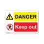 Picture of Site Safety Sign - DANGER, Keep out sign