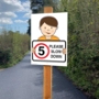 Picture of Child Speed Safety Sign