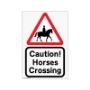 Picture of Horses Crossing Safety Sign