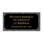 Picture of Outdoor Cremation Memorial Grave Stone and Plaque with  any text
