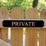 Picture of Private Gate Sign,   No Entry Sign 