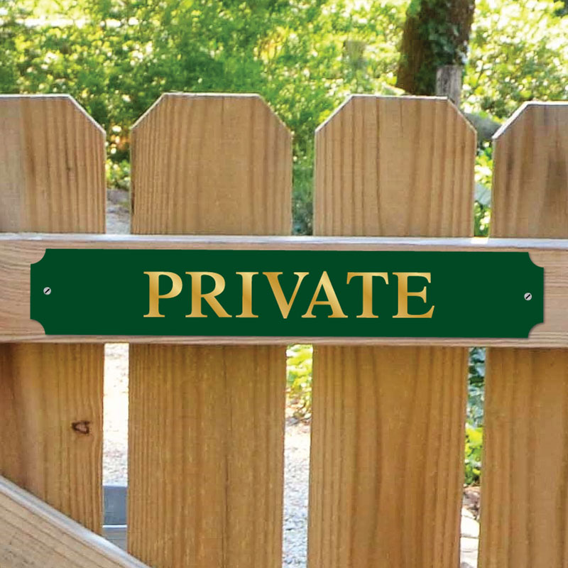 JAF Graphics. Private Gate Sign, No Entry Sign