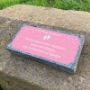 Picture of Baby  Memorial Grave Stone and Plaque With footprint design