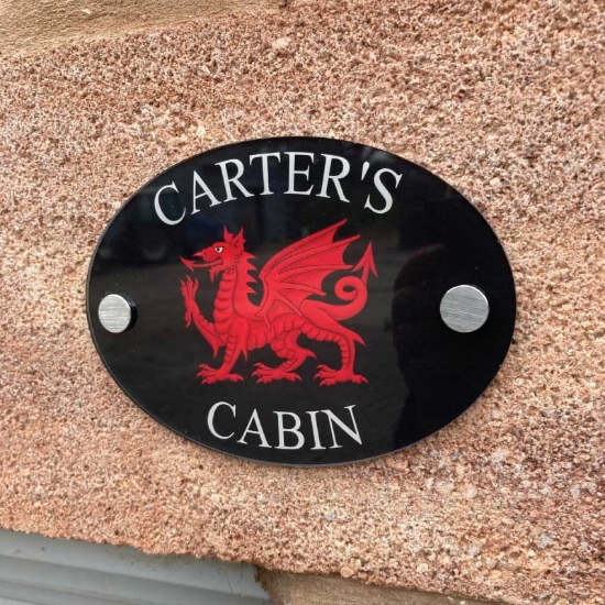 Picture of Welsh Dragon House Sign Plaque
