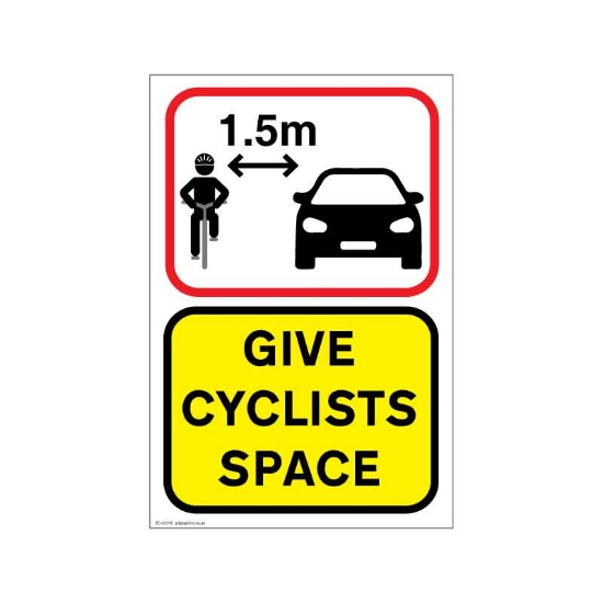 JAF Graphics Cyclists Road Safety Sign