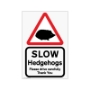 Picture of Eco Hedgehog Road Safety Sign - silhouette logo 