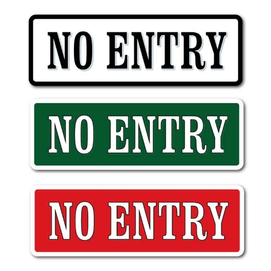 Picture of NO ENTRY SIGN