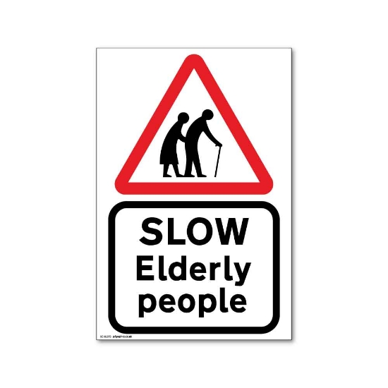 Picture of Elderly People Road Sign