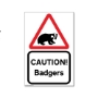 Picture of Eco Badger Road Safety Sign